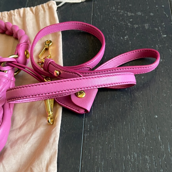 MIU MIU Miu Coffer pink matelasse nappa leather handbag crossbody bag w/dust bag - Picture 11 of 16